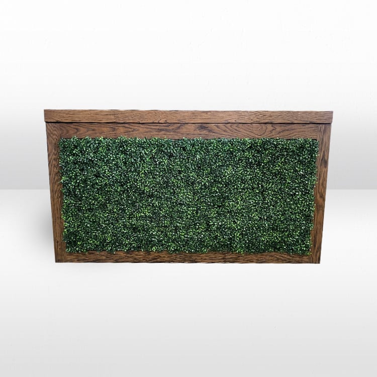 Brooks 6ft Wood Bar - Greenery Front/Sides view 2