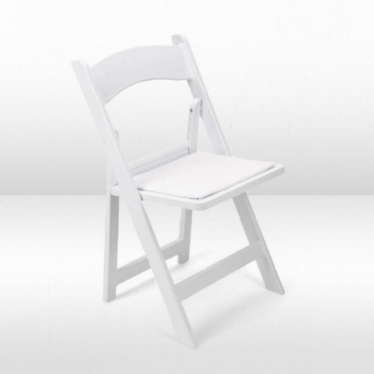Folding Chair - White Resin