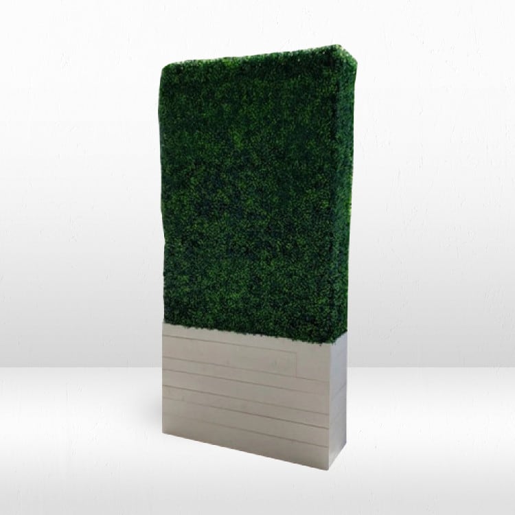 Hedge Wall - 8ft / White Base