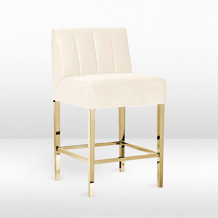 Kincaid Bar Stool - White view 2