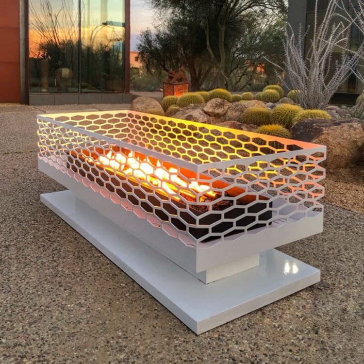 Boxfire Fire Pit - White