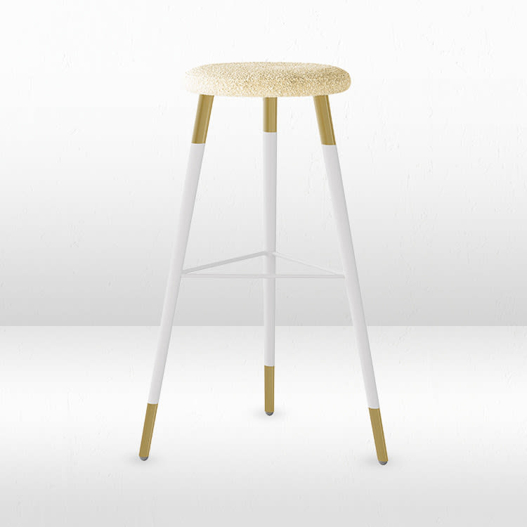 Maxwell Boucle Bar Stool - Ivory view 2