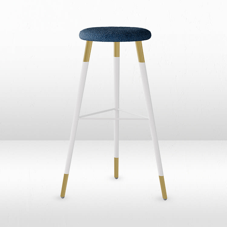 Maxwell Boucle Bar Stool - Sapphire view 2