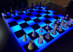 Glowing Giant Chess Game