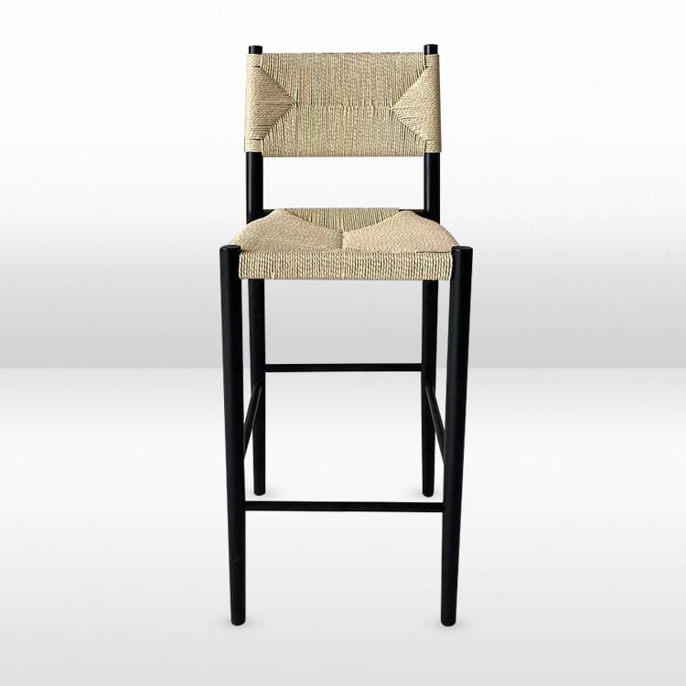 Brixton Black Bar Stool view 2