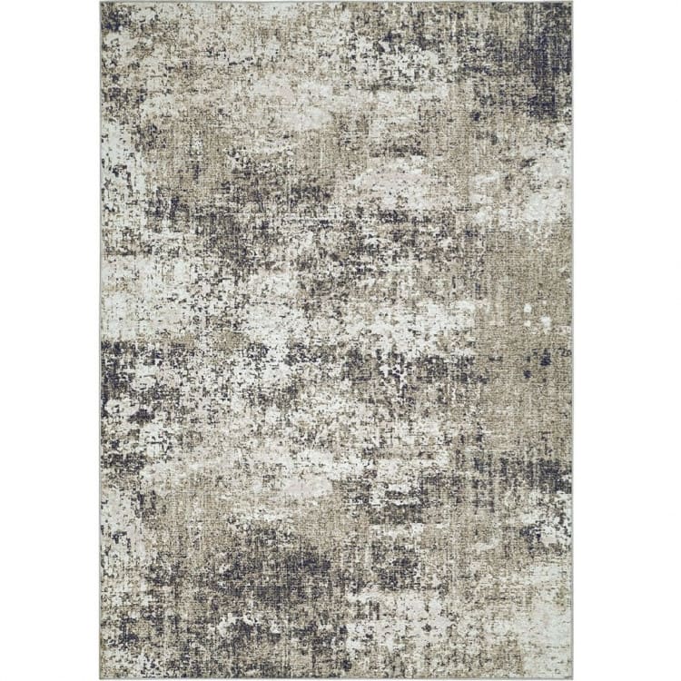 Taupe Abstract Area Rug