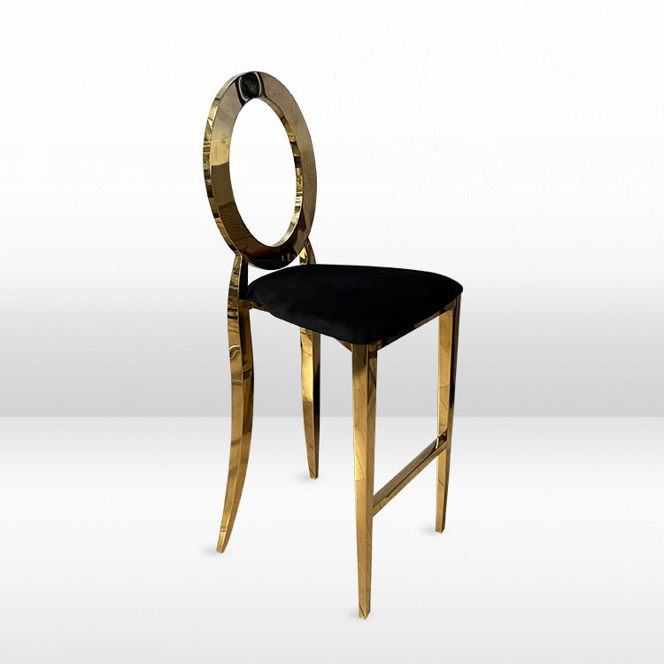 Halo Bar Stool with Black Pad view 2