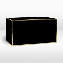 6ft Avenue Bar - Flat Gold Frame / Black Inserts view 2
