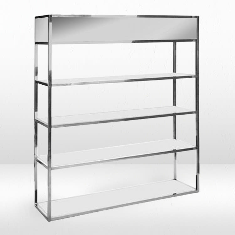 Essex Barback - Silver Frame / Silver Mirror Inserts view 2