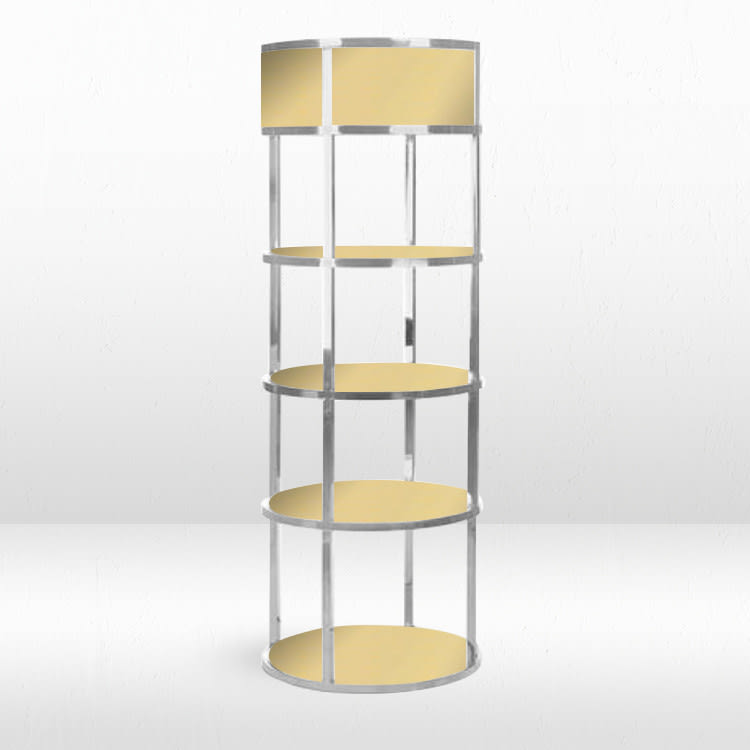 Grand Barback - Silver Frame / Gold Mirror Insert view 2