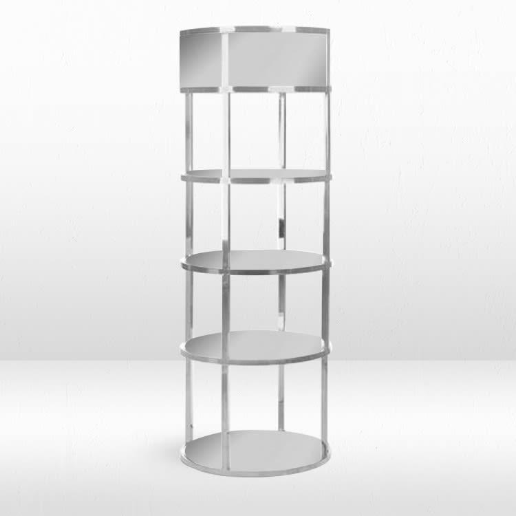 Grand Barback - Silver Frame / Silver Mirror Inserts view 2