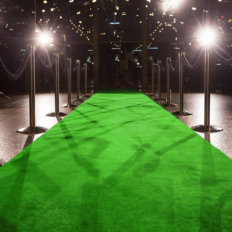 Green Carpet Runner - 4ft Wide x 25ft Long