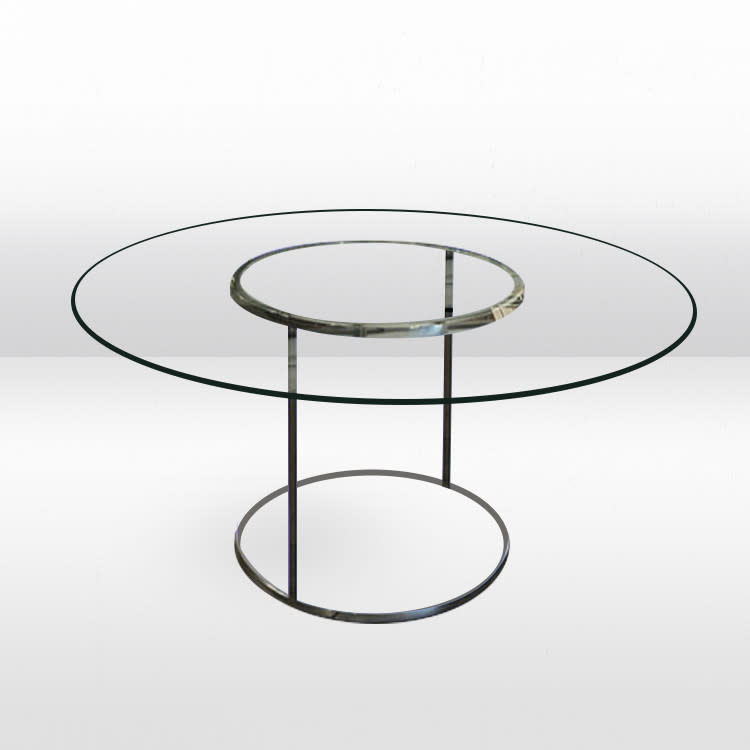 Dexter Dining Table / Clear Panels