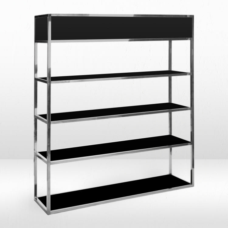 Essex Barback  - Silver Frame / Black Matte Inserts view 2