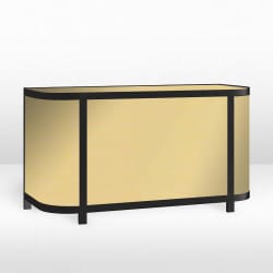 Chandler Bar - Black / Gold Mirror Inserts