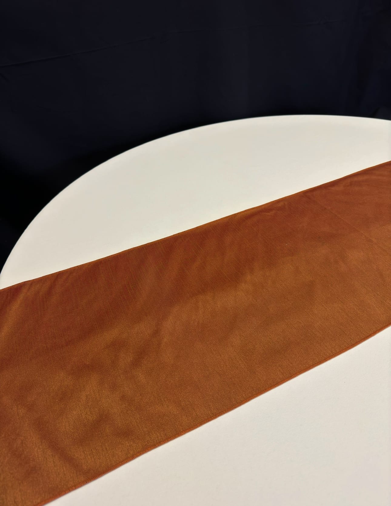 Runner spice shantung silk 12x108