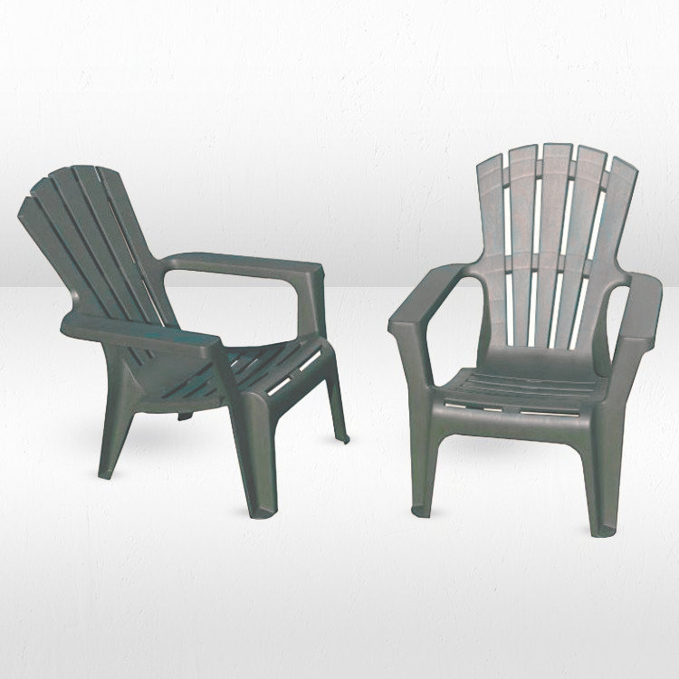 Adirondack Chair - Grey view 2