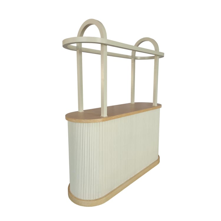 Leona Bar Cart - White view 4