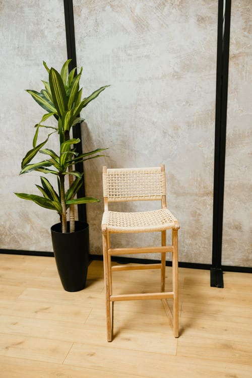 Cora Natural Weave Bar Stool view 4