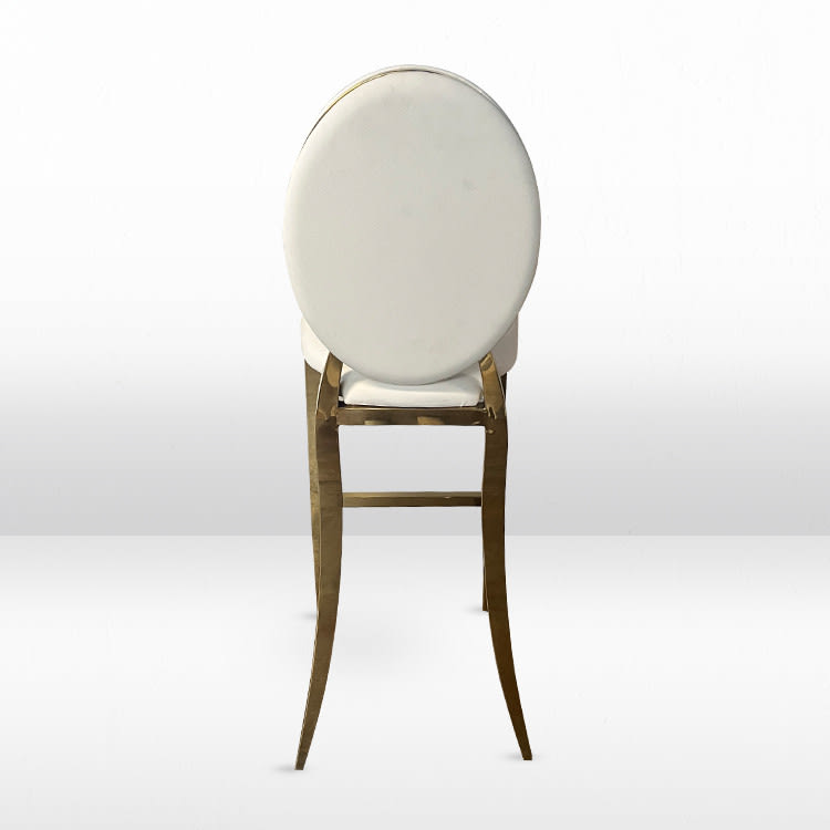 Garbo Bar Stool with Ivory Pads view 4