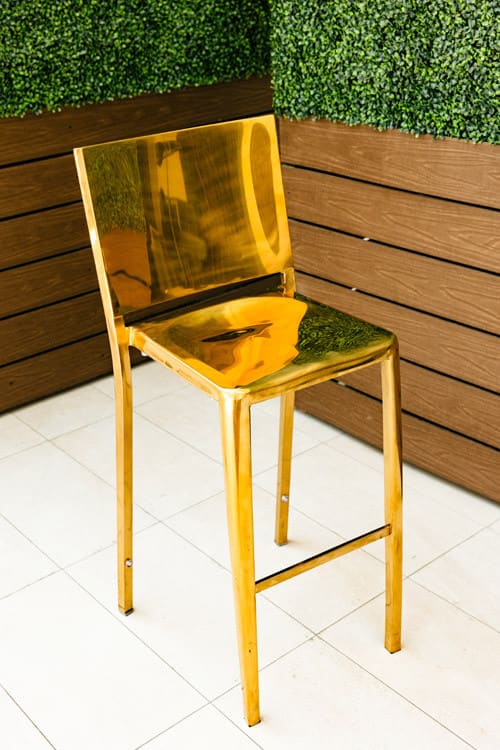 Bristol Gold Bar Stool view 3