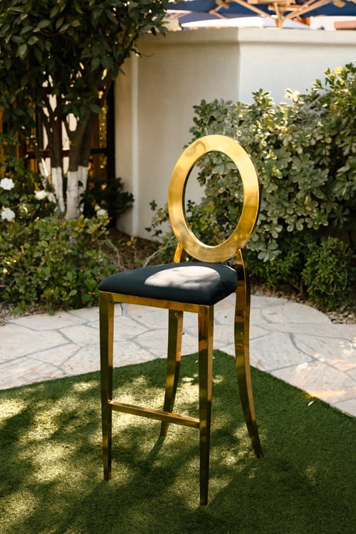 Halo Bar Stool with Black Pad view 5