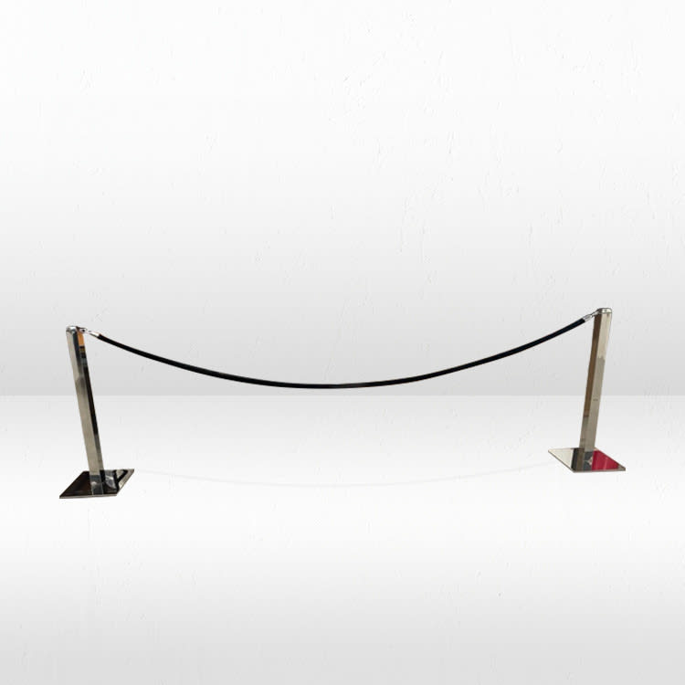 Chrome Stanchion - Square Modern view 3
