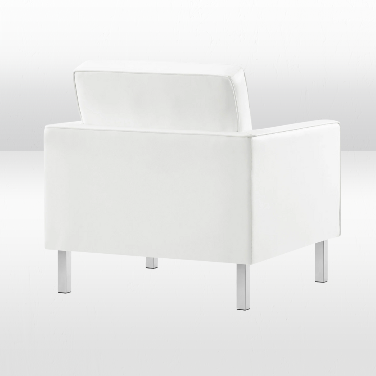 Madison Club Chair - White view 3