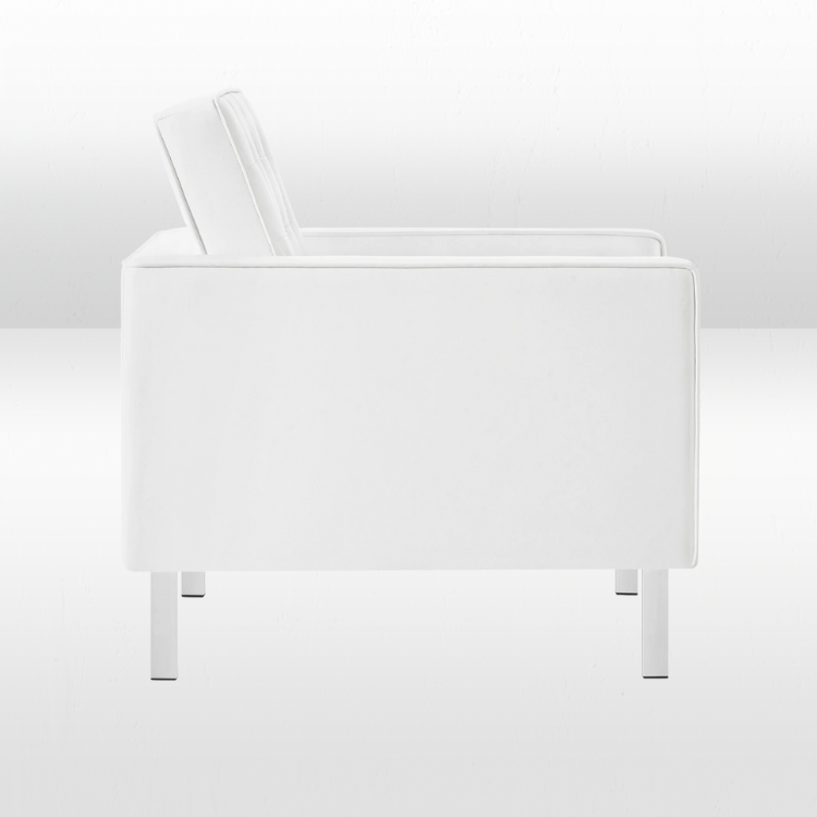 Madison Club Chair - White view 4