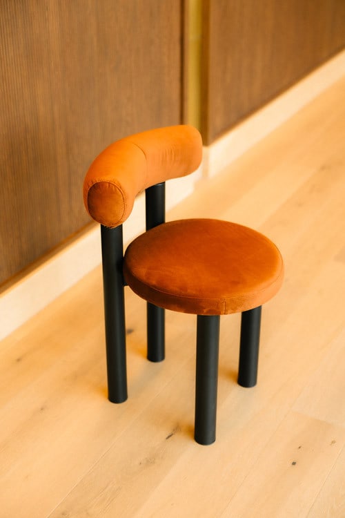 Ava Velvet Dining Chair - Cinnamon view 5