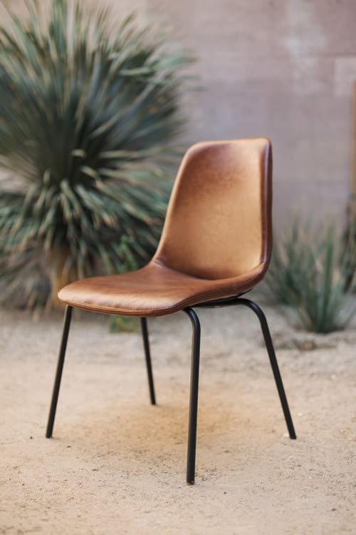 Dakota Leather Dining Chair view 2
