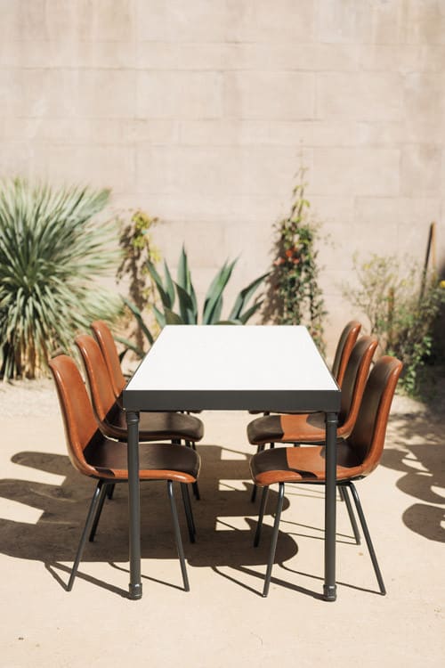 Dakota Leather Dining Chair view 4