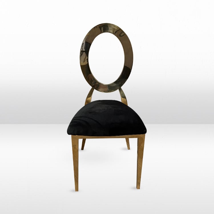 Halo Dining Chair with Black Pads view 3