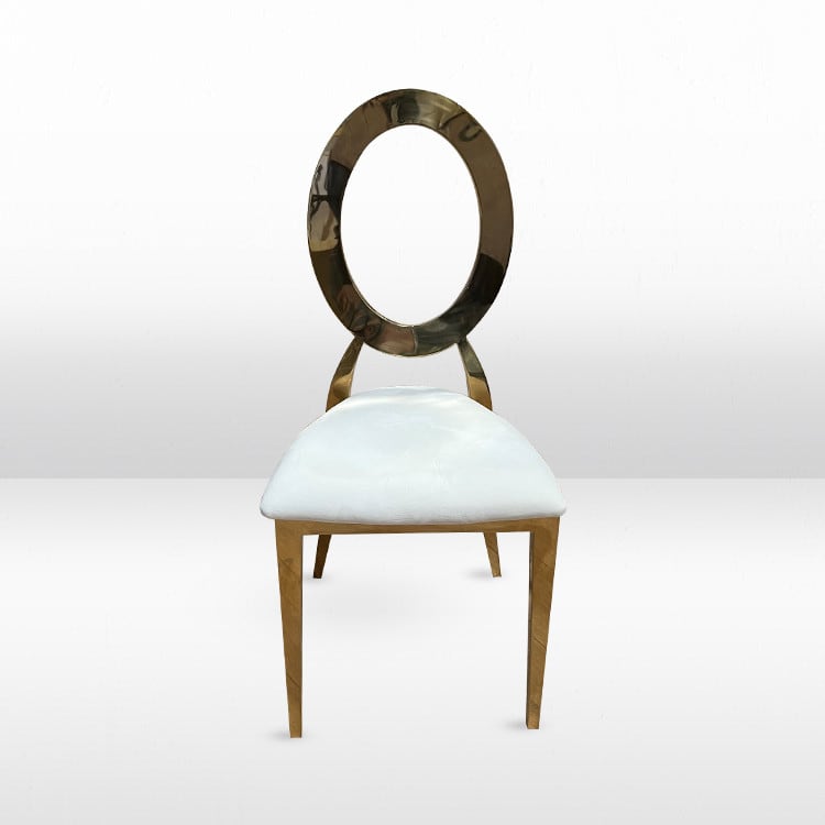 Halo Dining Chair with Ivory Pads view 3