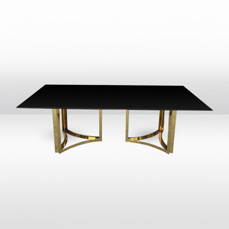 Chelsea Dining Table / Black Matte Inserts view 3