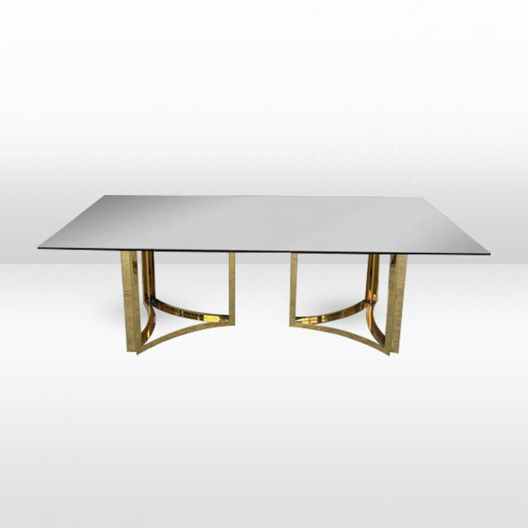 Chelsea Dining Table / Silver Mirror Inserts view 2