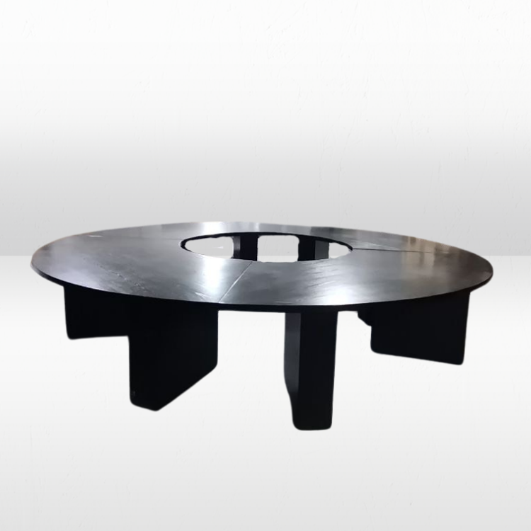 Serpentine Dining Table - Black view 4