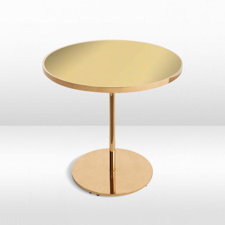 Virtu Gold Bistro Table  / Gold Mirror Top view 2