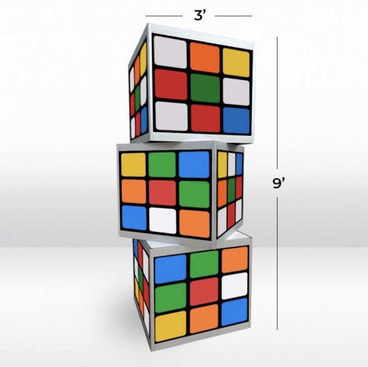 Exhibition Cube Tower - 3 Cubes view 3