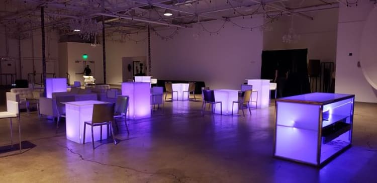 Glowing Cube Bistro Table view 4