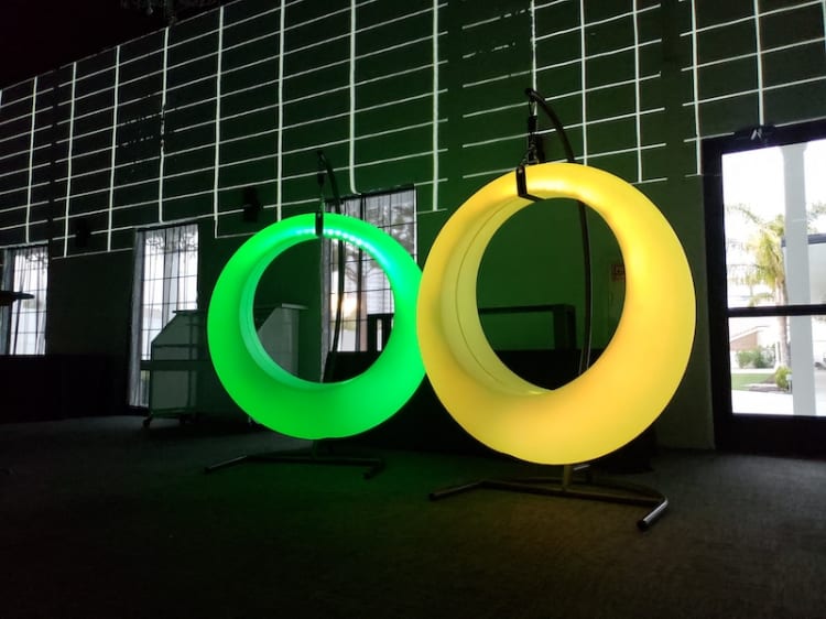Glowing LED Swing view 4
