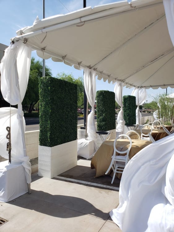 Hedge Wall - 8ft / White Base view 3
