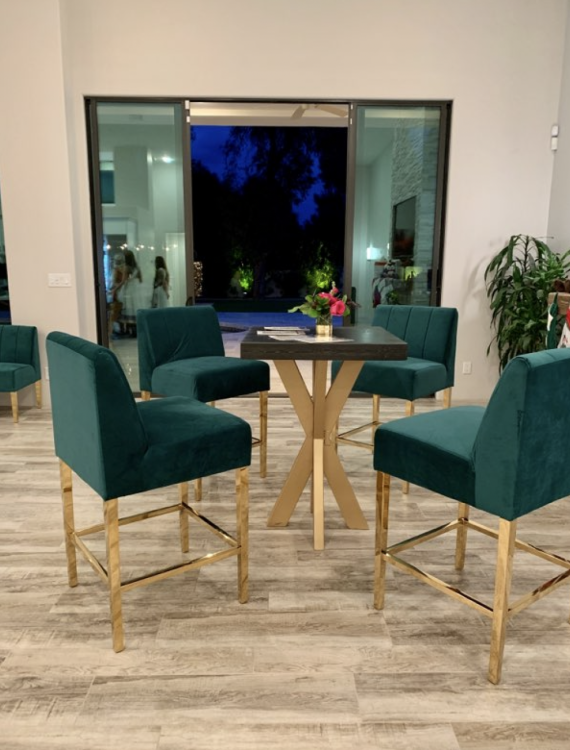 Kincaid Bar Stool - Emerald view 4
