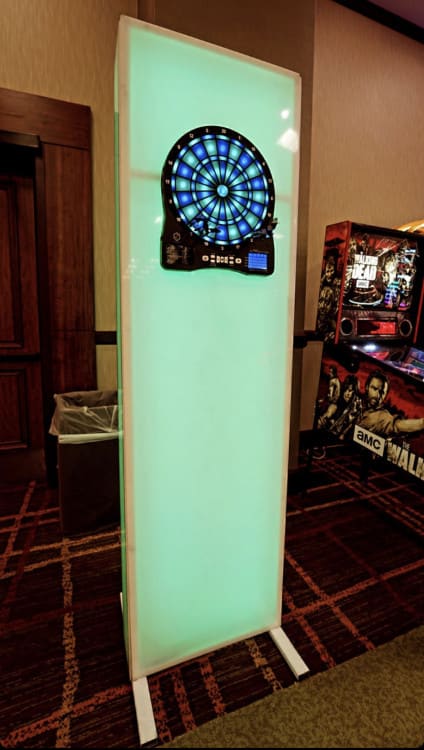 LED Glowing Dart Board view 2