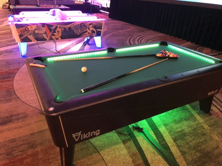 LED Pool Table view 2