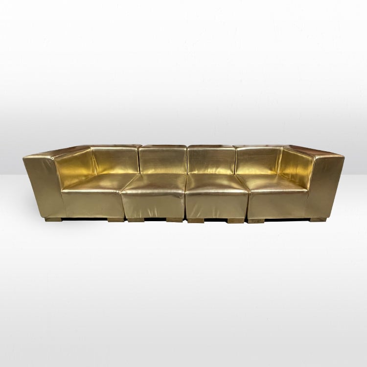 Mondrian Sofa XL - Gold Metallic view 2