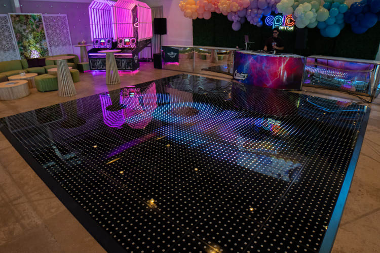 Pixel LED Dance Floor - 20ft x 20ft view 2