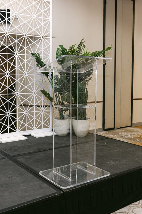 Podium - Clear Acrylic view 3