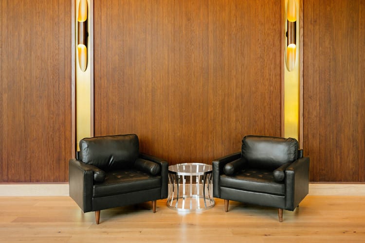 Dylan Side Chair - Black Leather view 3