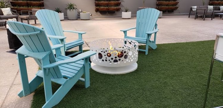 Solfire Fire Pit - White view 3